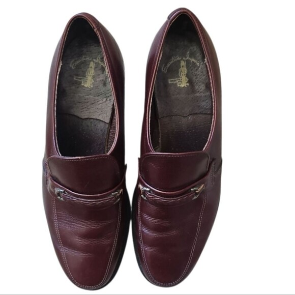 O’Sullivan Executive Imperial Leather Loafers Men’s 9.5D Burgundy USA Union Made main image 13